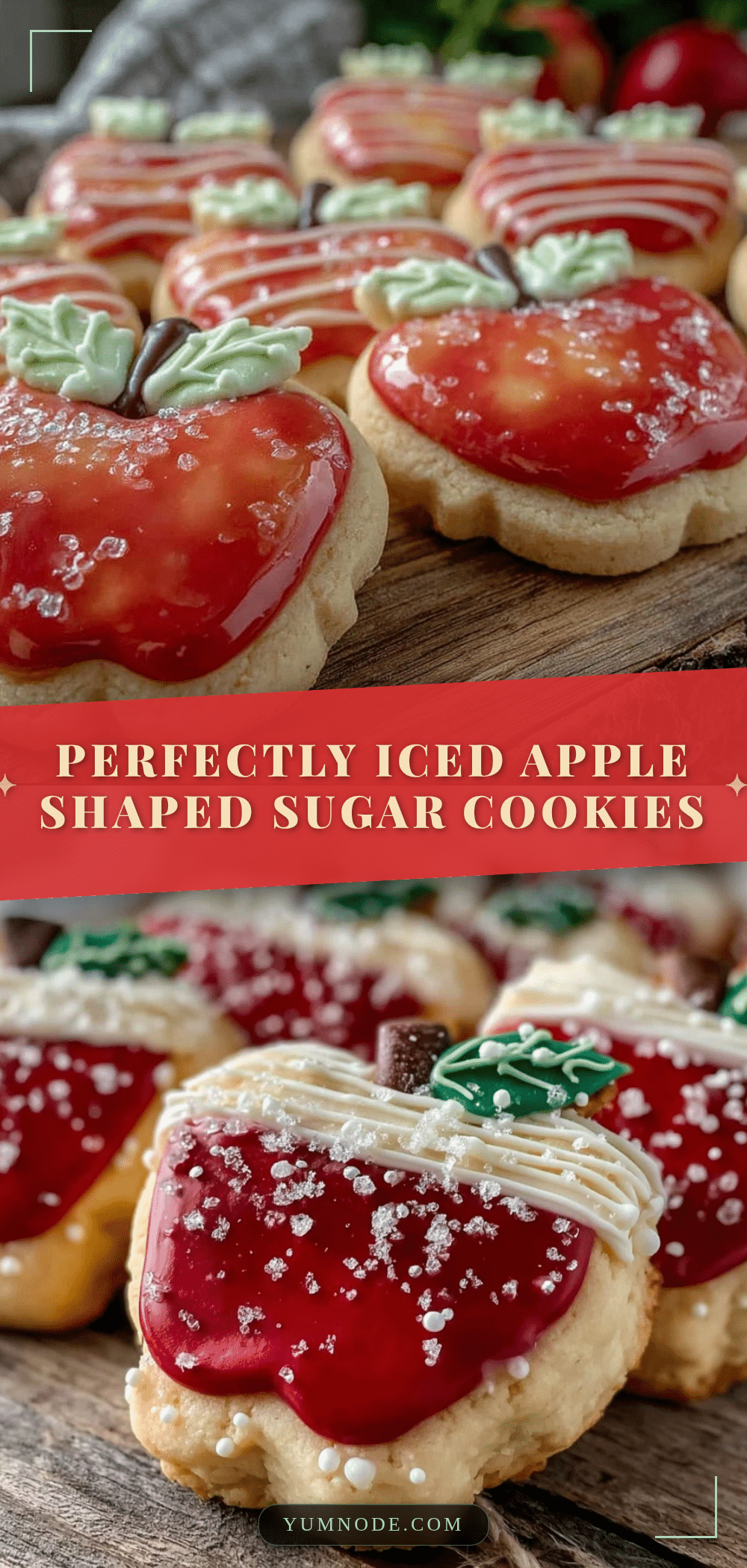 apple shaped sugar cookies recipe