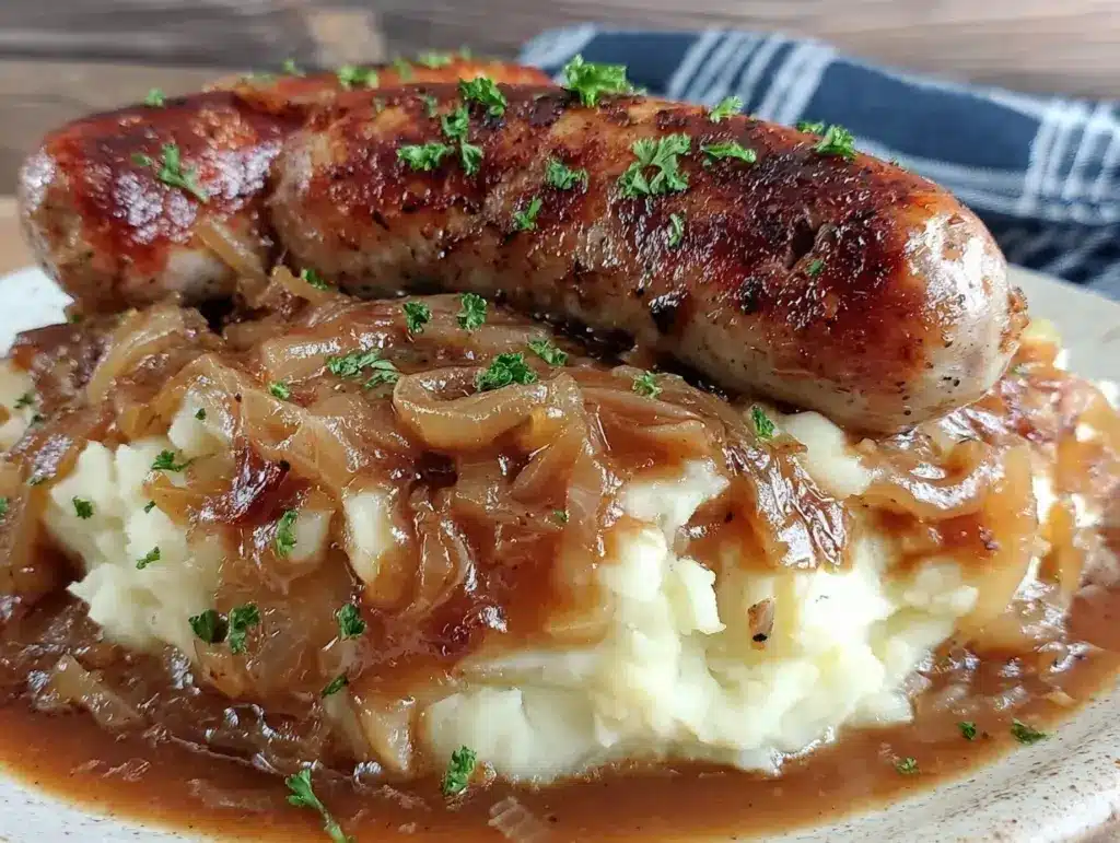 bangers and mash recipe - featured image