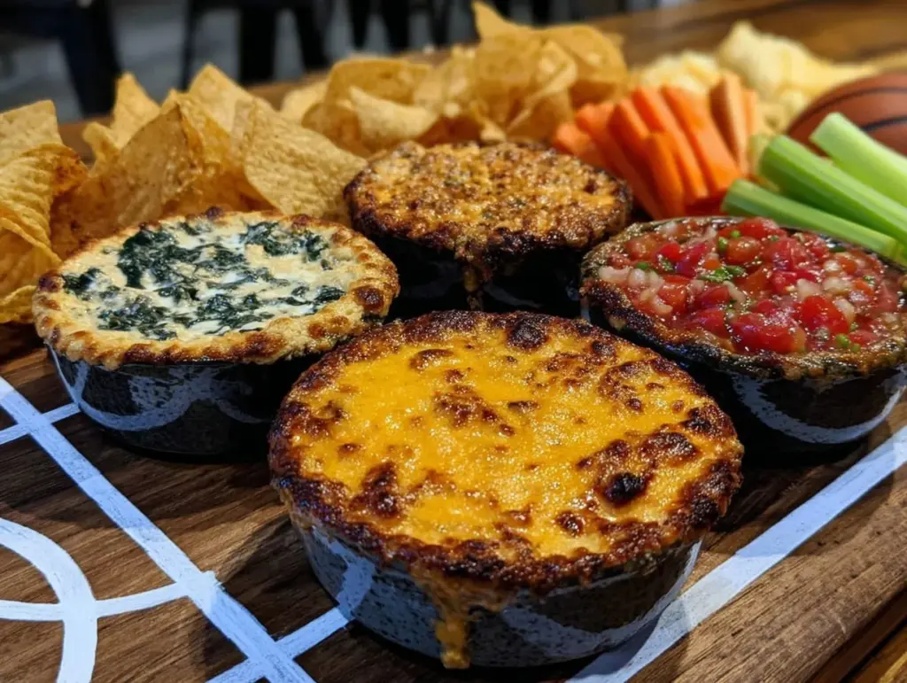 basketball court dip platter - featured image