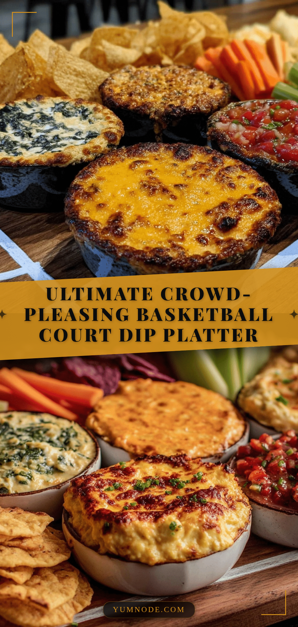 basketball court dip platter recipe