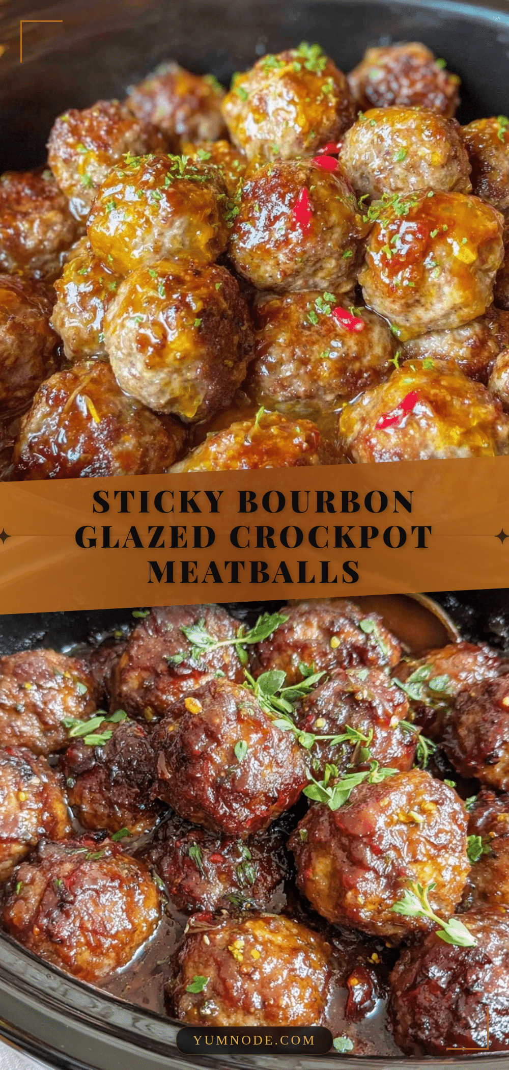bourbon glazed meatballs crockpot recipe