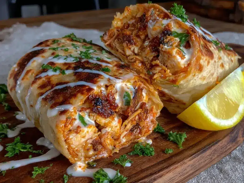 chicken shawarma wraps - featured image