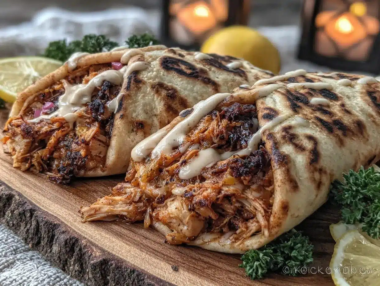 chicken shawarma wraps preparation steps