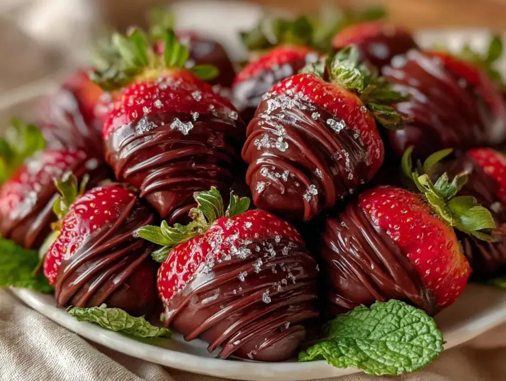 chocolate dipped strawberry roses - featured image