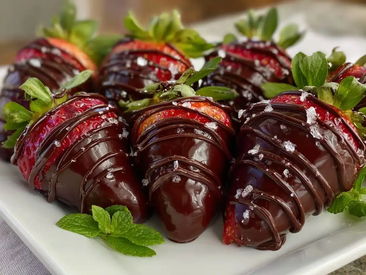 chocolate dipped strawberry roses preparation steps