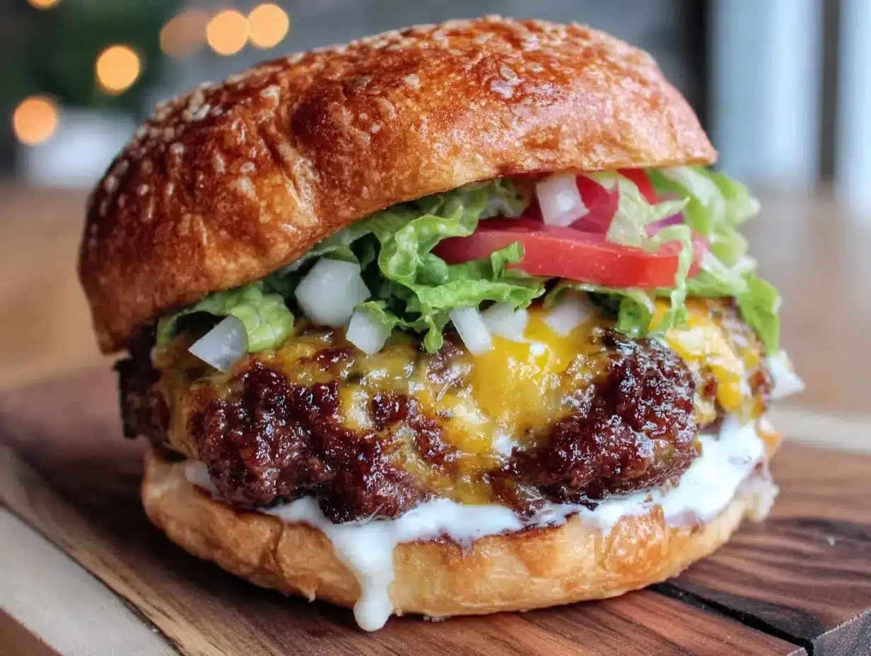 classic all american cheeseburger deluxe recipe preparation steps