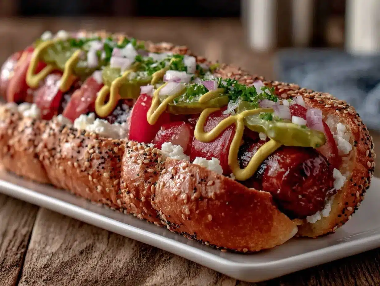 classic chicago style hot dog preparation steps