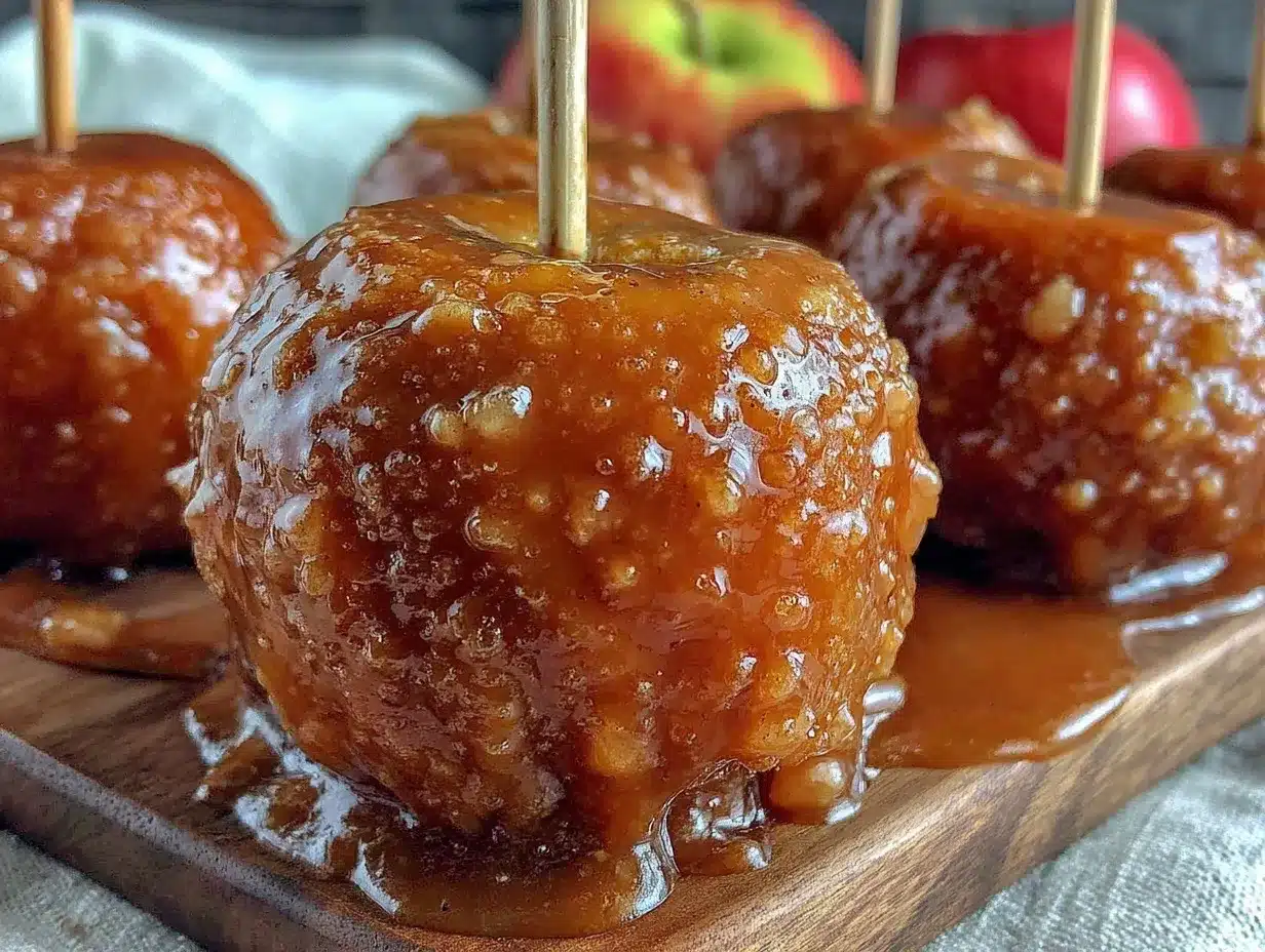 classic crunchy toffee apples preparation steps