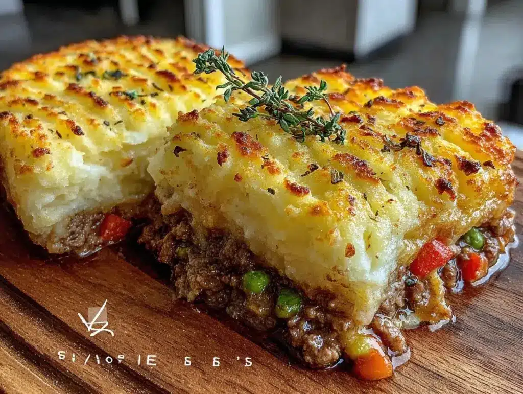cozy cottage pie with beef - featured image