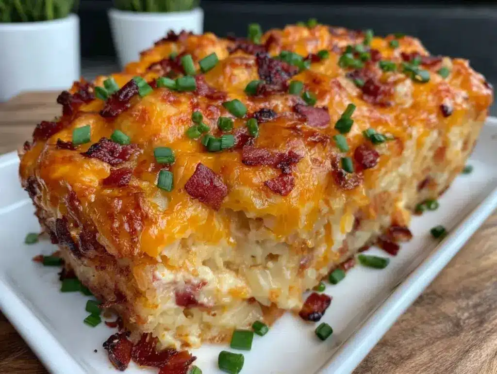 cozy hashbrown casserole - featured image