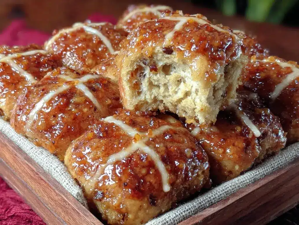 cozy hot cross buns recipe - featured image