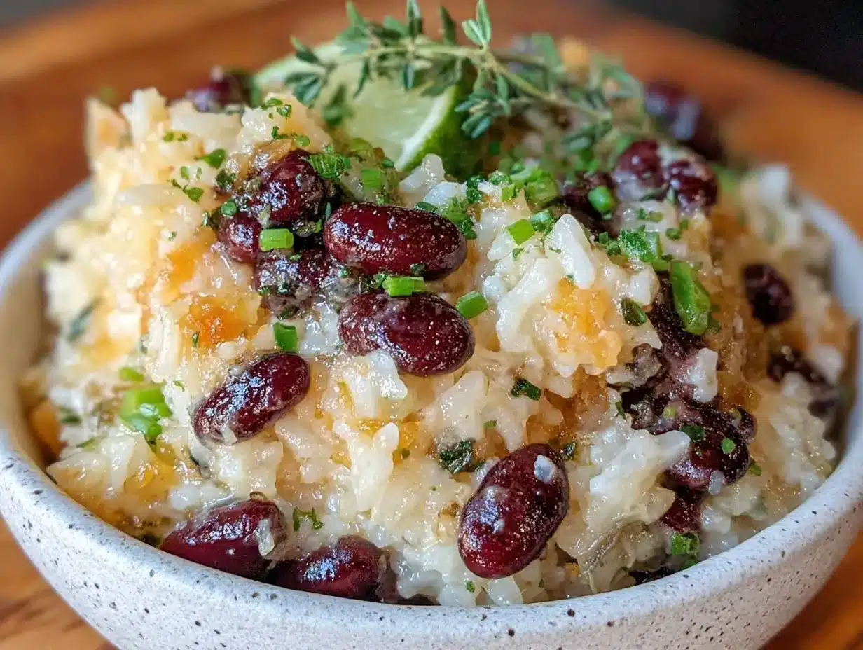 creamy caribbean rice and peas preparation steps