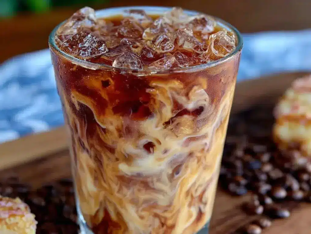 creamy dunkin donuts iced coffee recipe - featured image