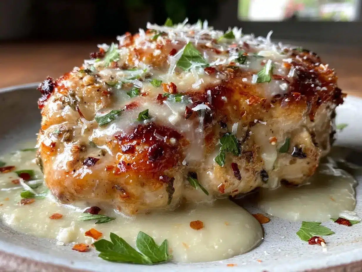 creamy garlic parmesan chicken breast preparation steps