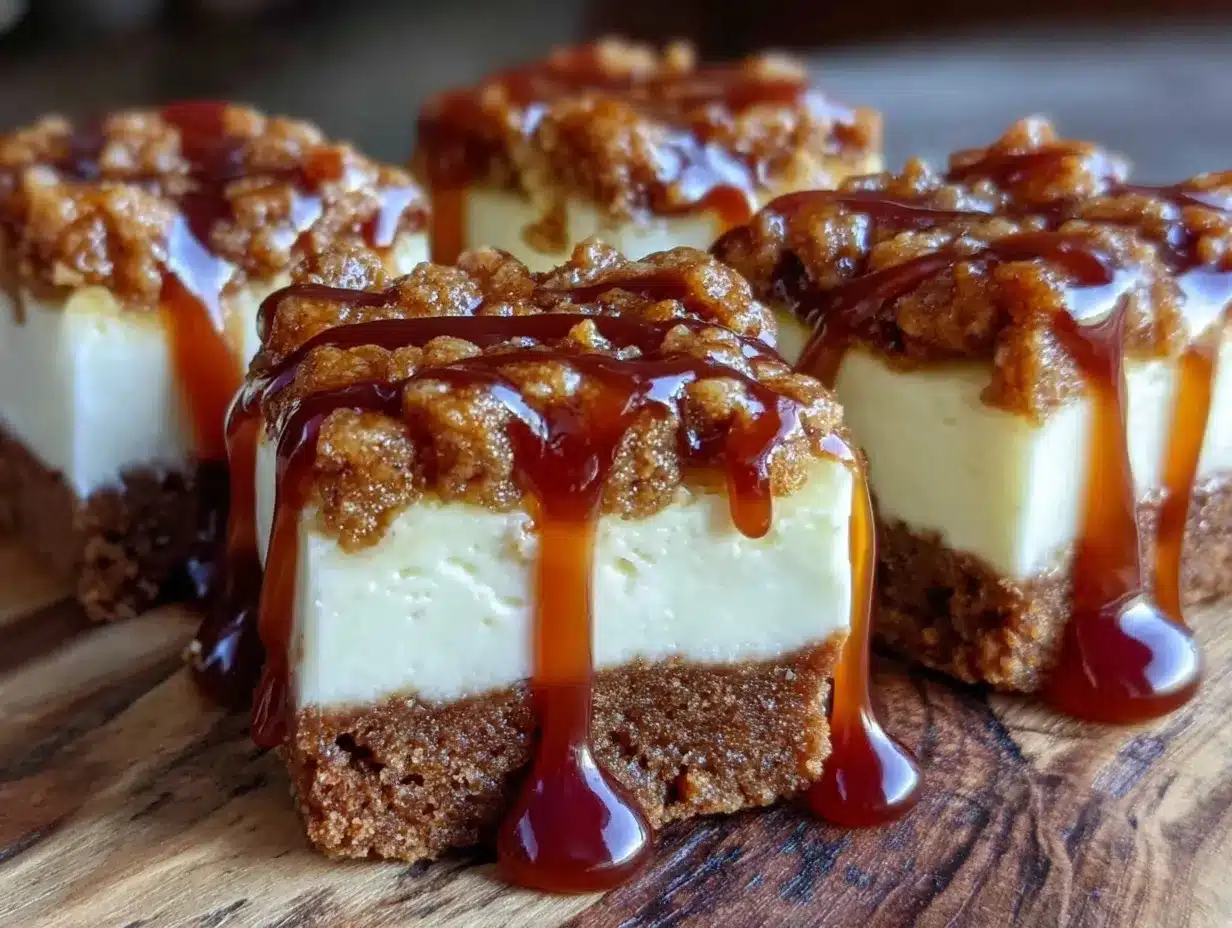 creamy gingerbread cheesecake bars preparation steps