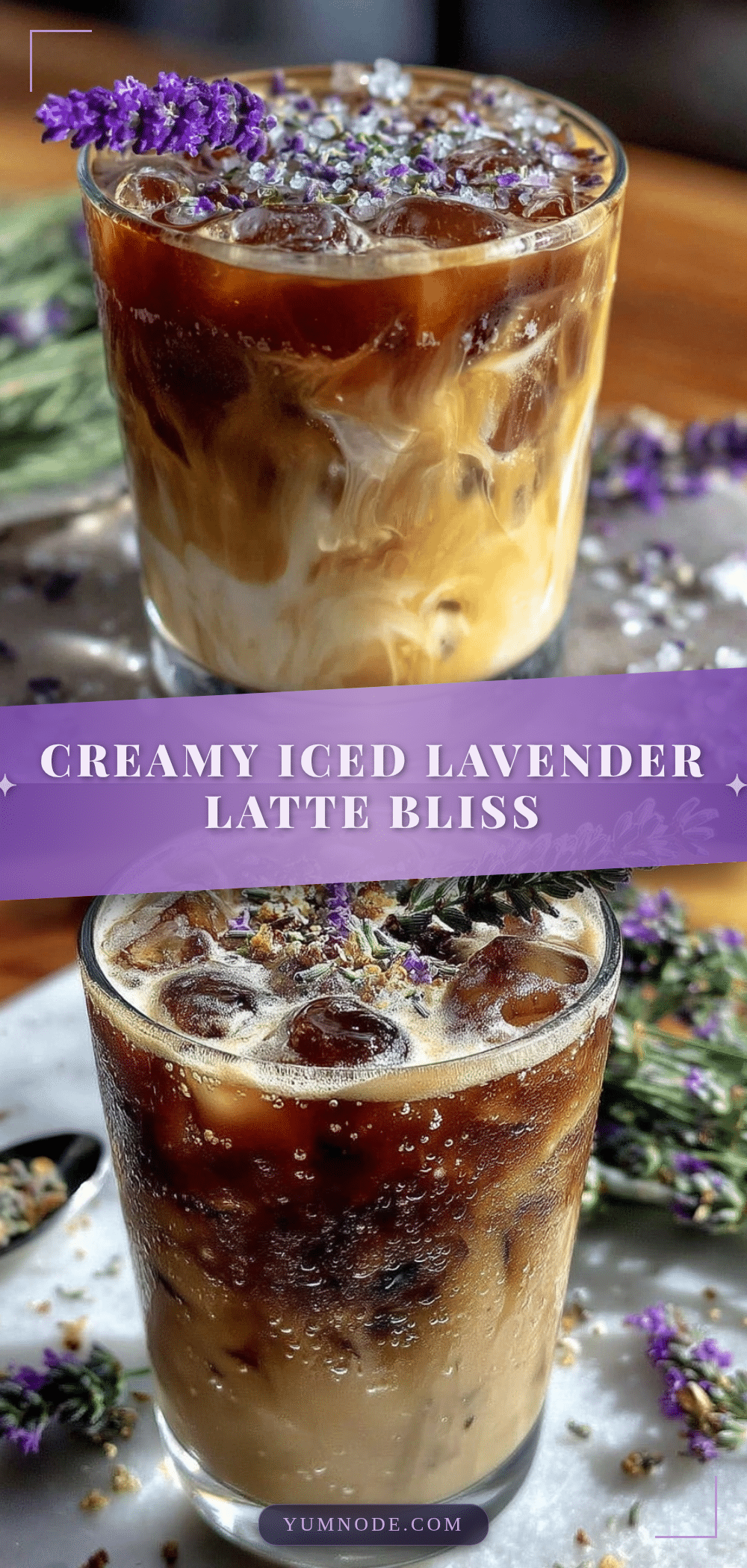 creamy iced lavender latte recipe