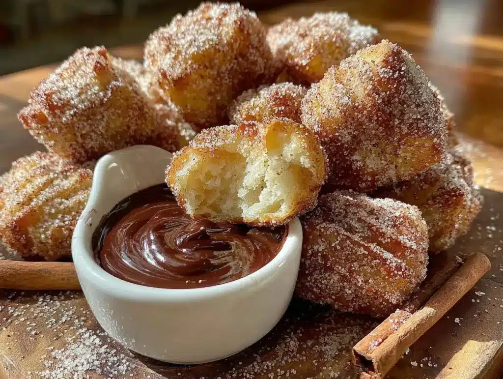 crispy churro bites - featured image