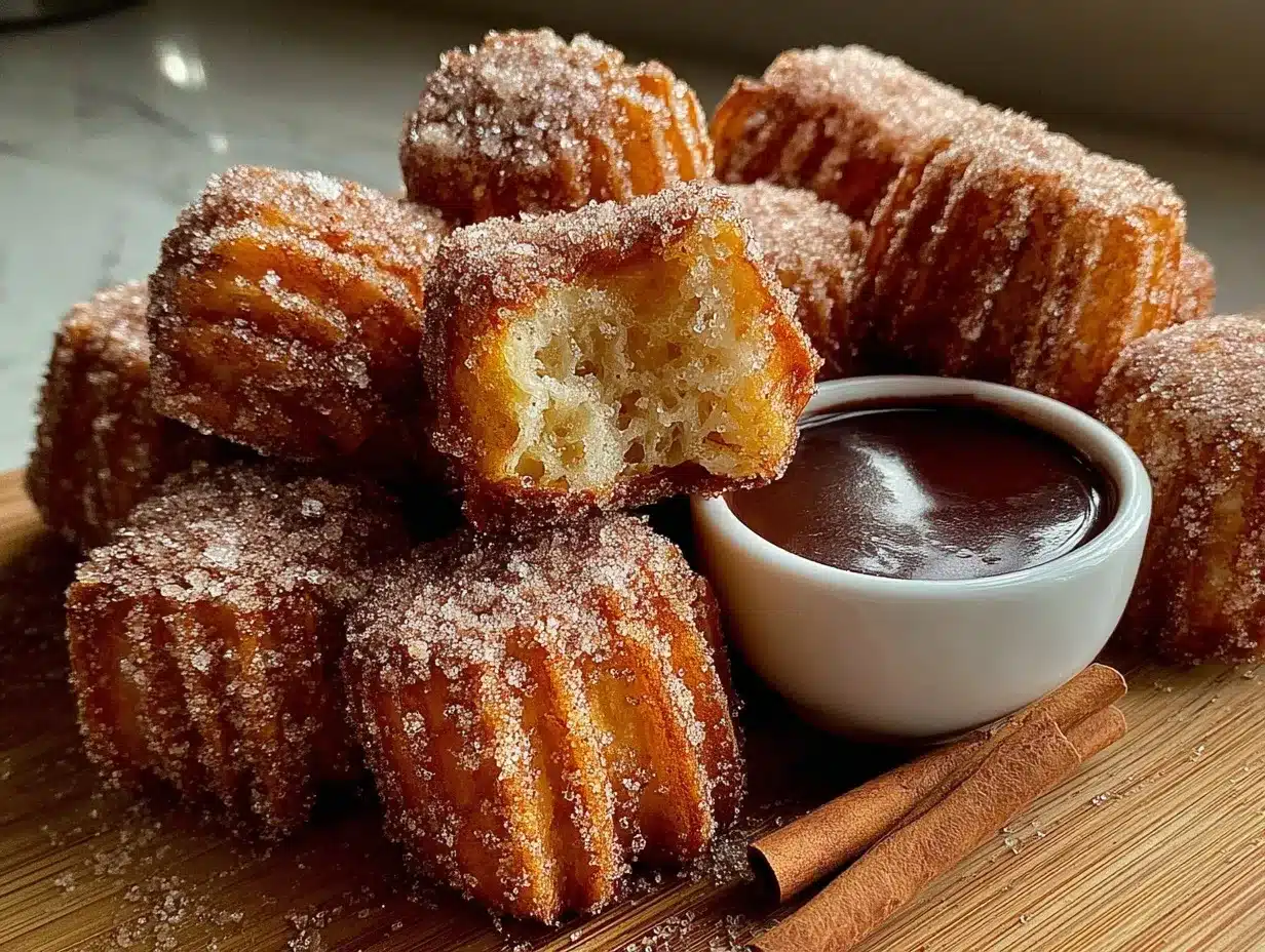 crispy churro bites preparation steps