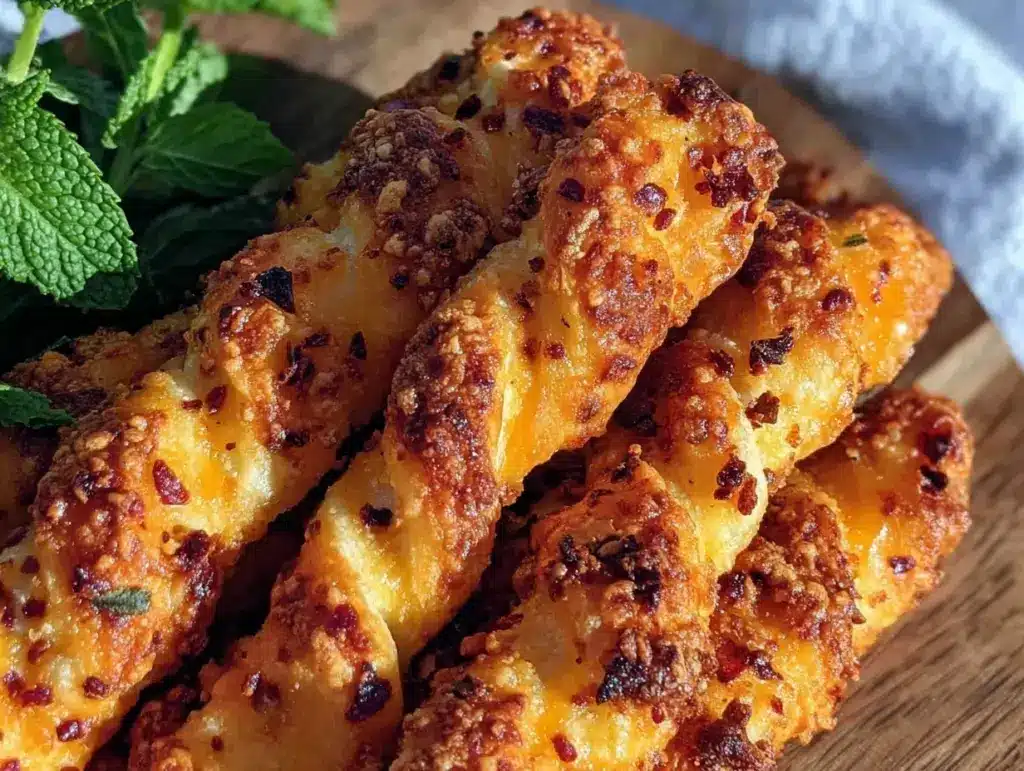 crispy derby day cheese straws - featured image