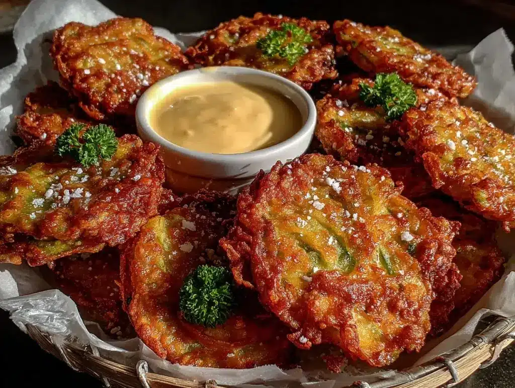crispy fried pickles - featured image
