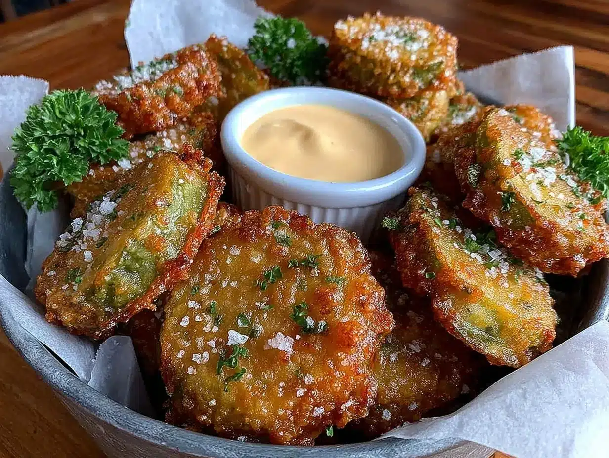crispy fried pickles preparation steps