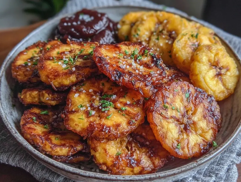 crispy fried plantains tostones - featured image