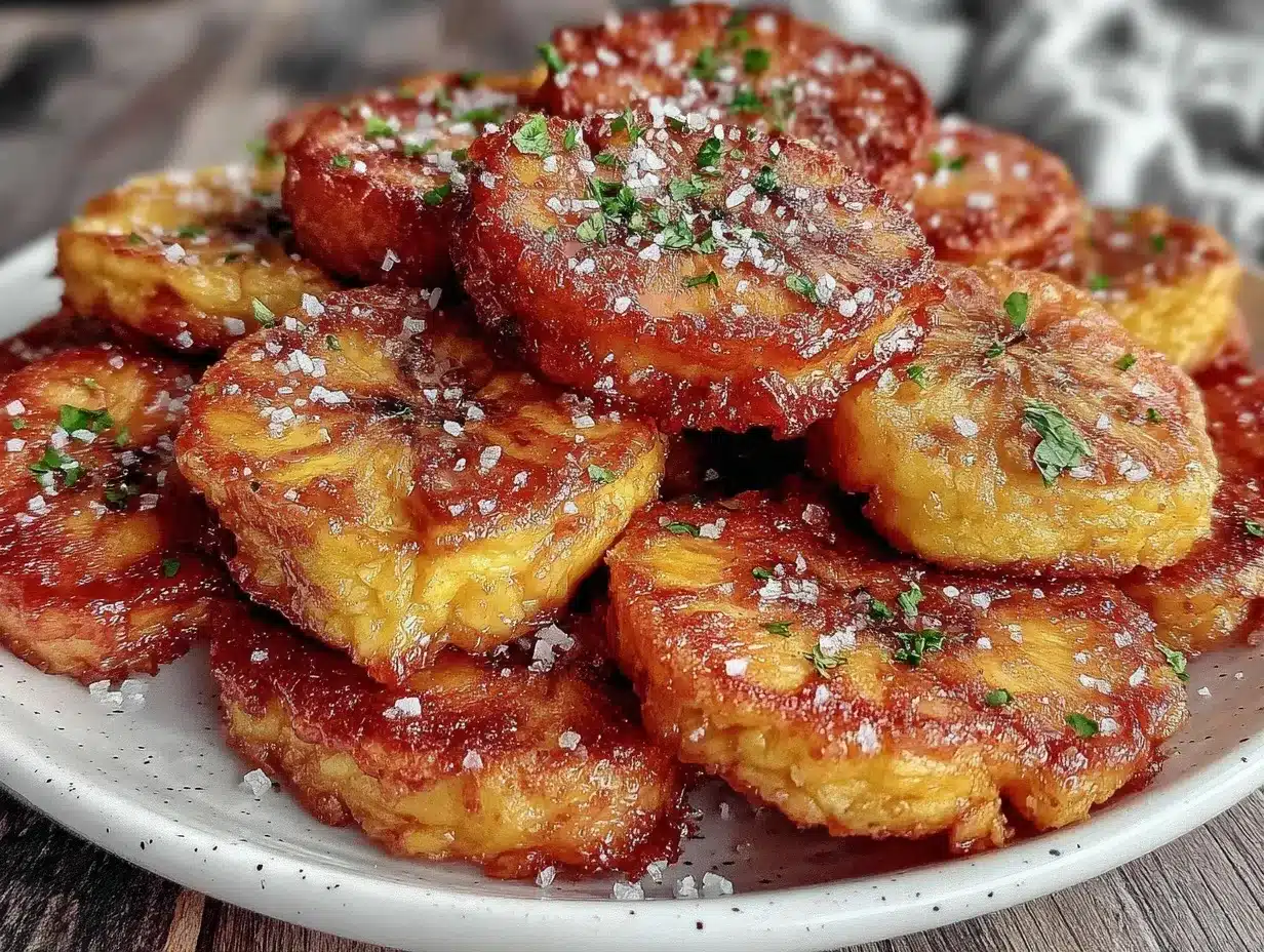 crispy fried plantains tostones preparation steps