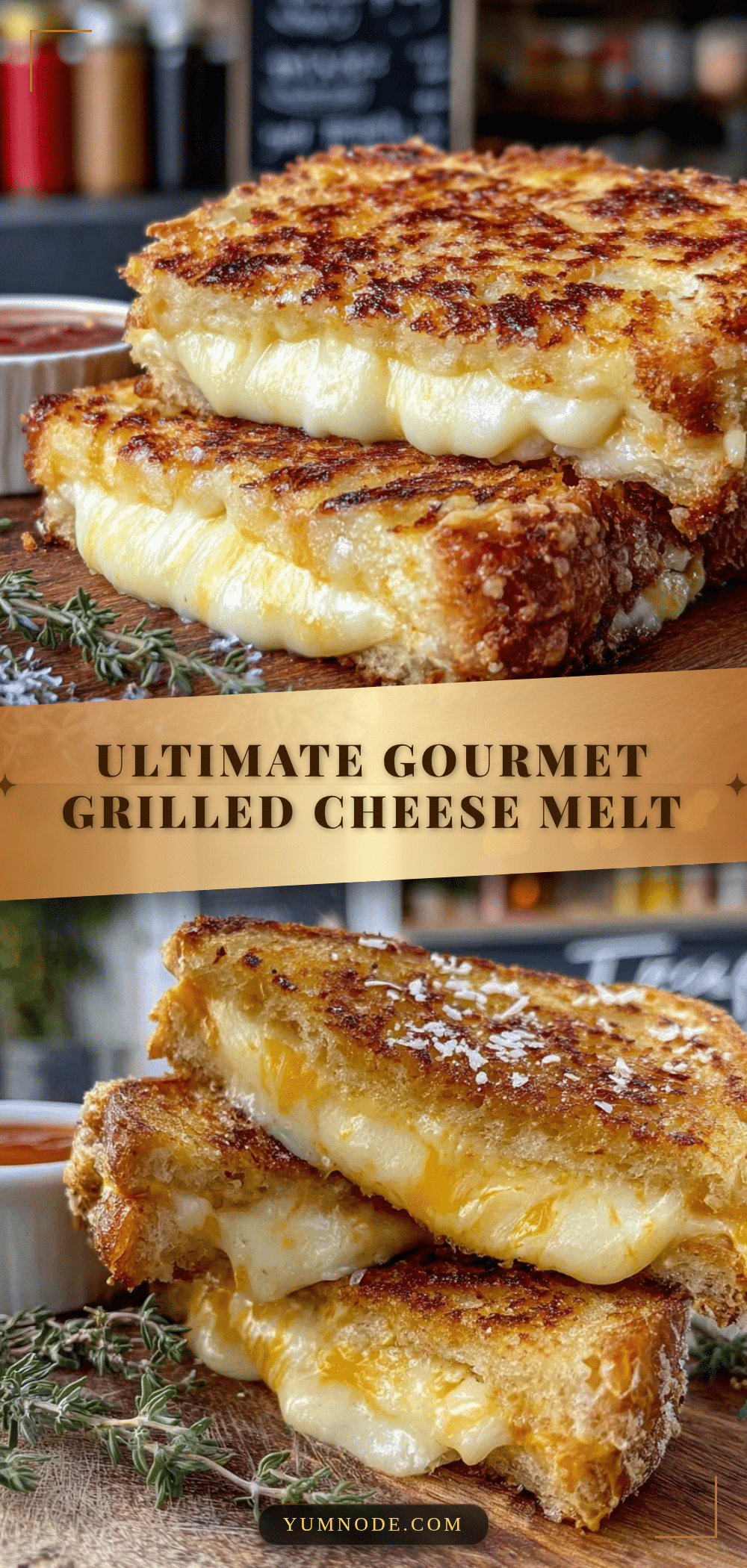 crispy gourmet grilled cheese melt recipe