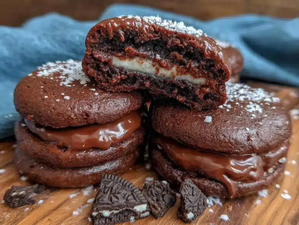 Crispy Hockey Puck Oreo Treats - featured image