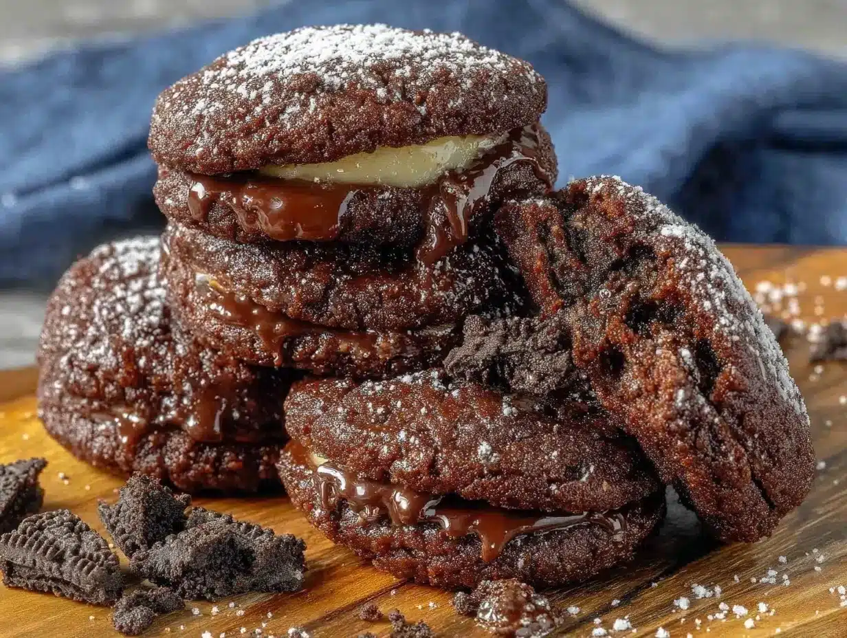 Crispy Hockey Puck Oreo Treats preparation steps