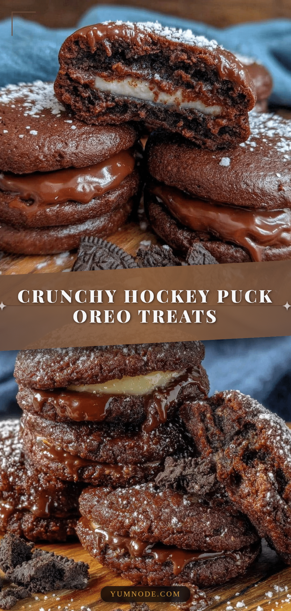 Crispy Hockey Puck Oreo Treats recipe