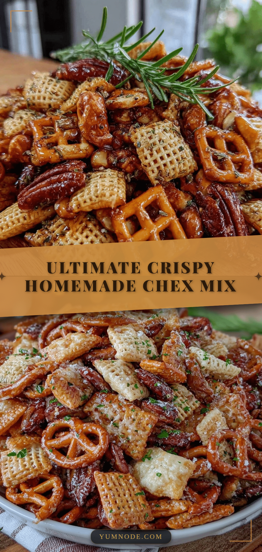 crispy homemade chex mix recipe