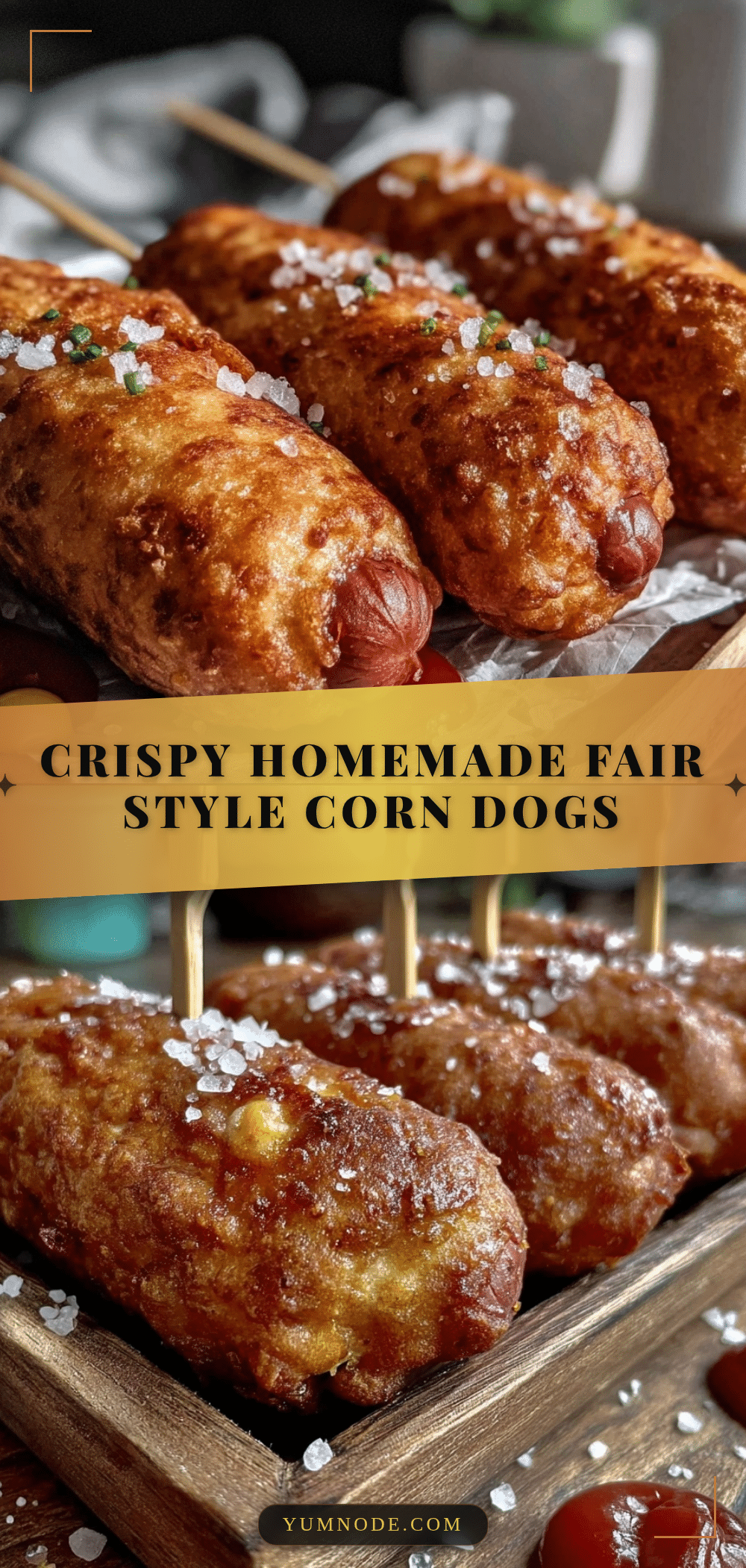 crispy homemade fair style corn dogs recipe