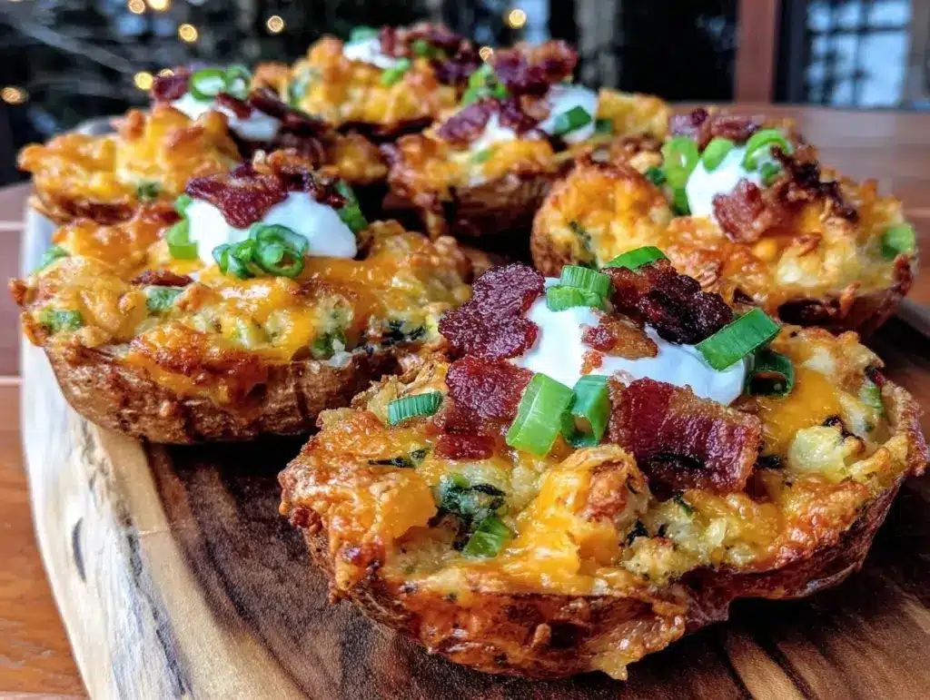 crispy loaded potato skins - featured image