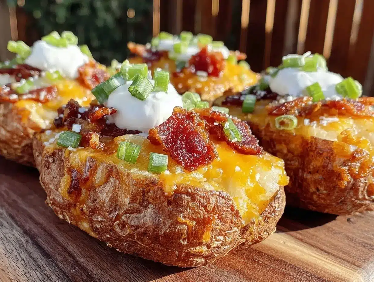 crispy loaded potato skins preparation steps