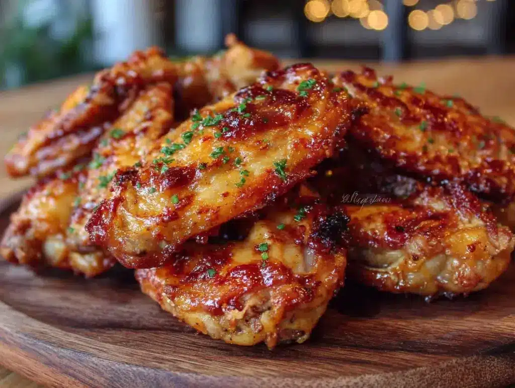 crispy ninja foodi chicken wings - featured image