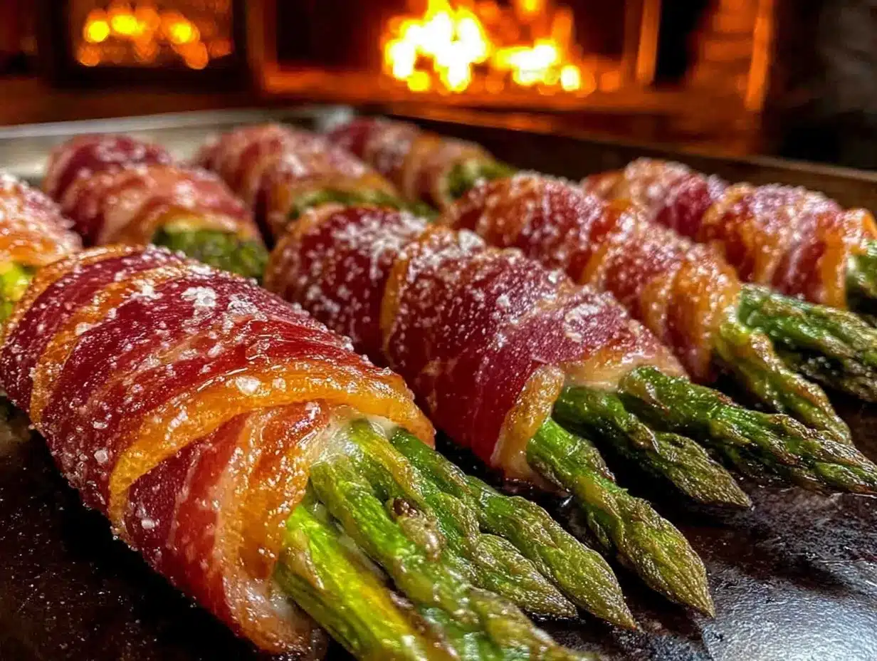 crispy prosciutto wrapped asparagus bundles preparation steps