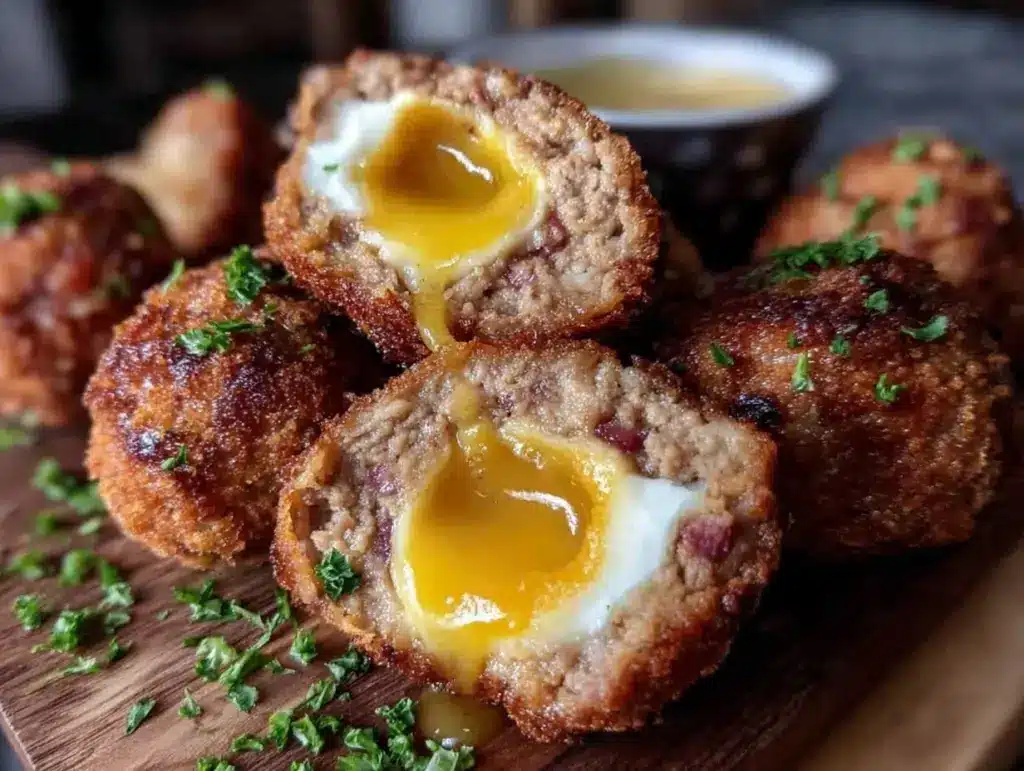 crispy scotch eggs - featured image