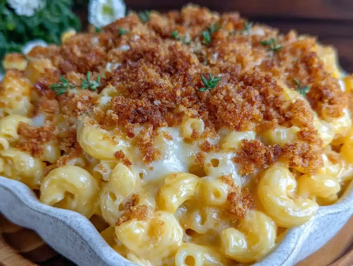 crispy smoked mac and cheese preparation steps