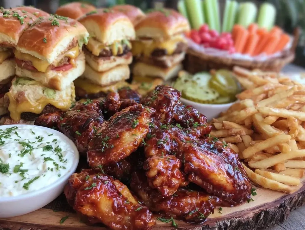 crispy ultimate football party spread - featured image