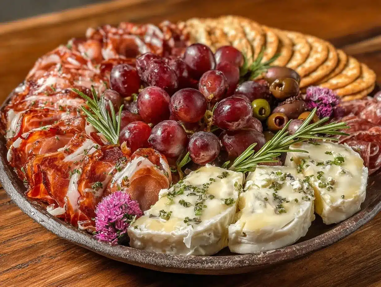 Easter egg charcuterie board preparation steps