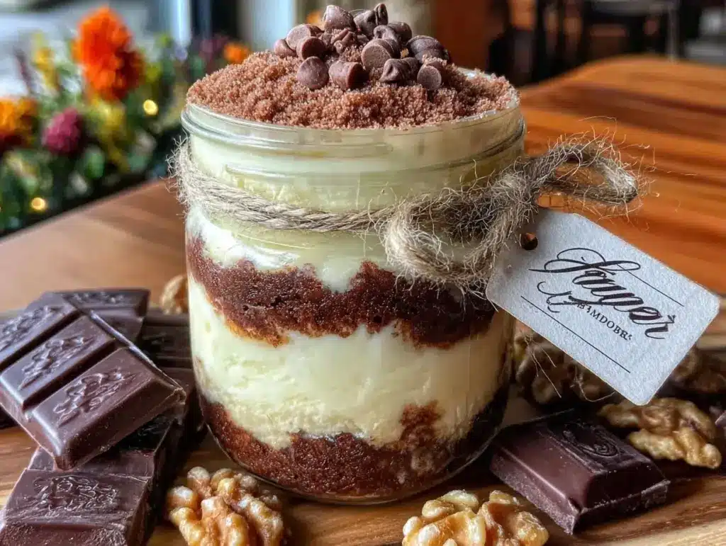 easy mason jar brownie mix gift for teachers - featured image
