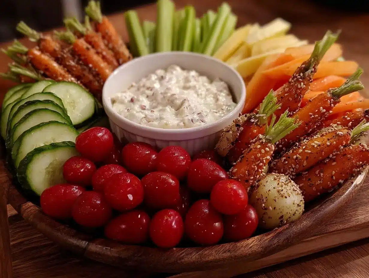 fresh bunny shaped veggie tray preparation steps