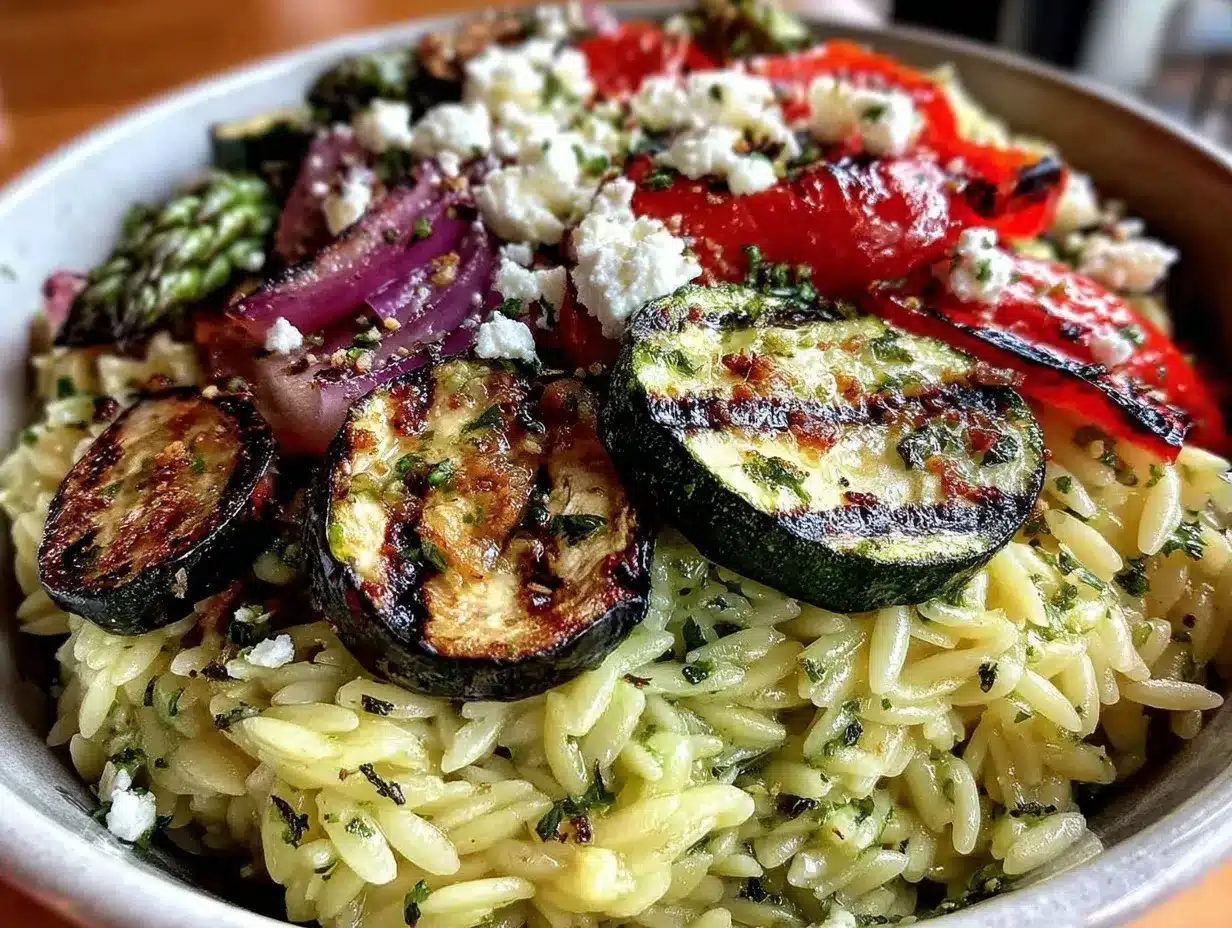 fresh lemon herb orzo preparation steps