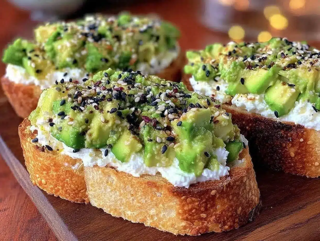 fresh smashed cucumber toast preparation steps