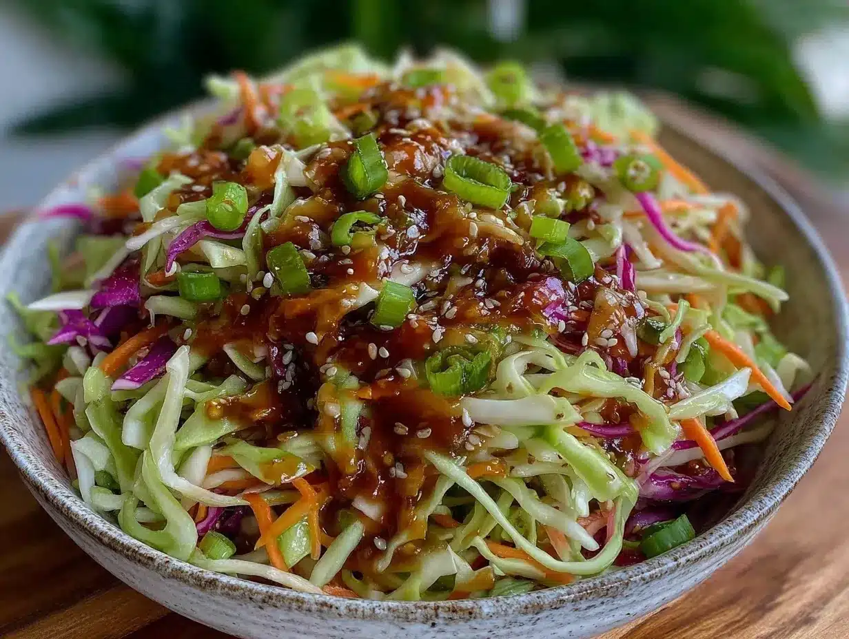 fresh sweet and tangy coleslaw preparation steps
