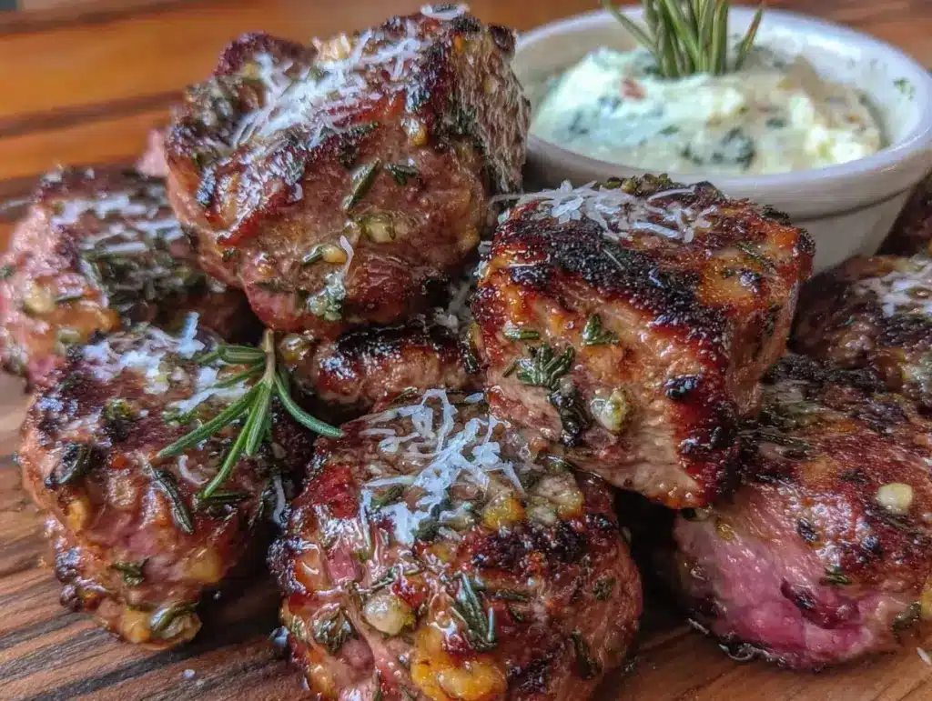 garlic butter steak bites - featured image