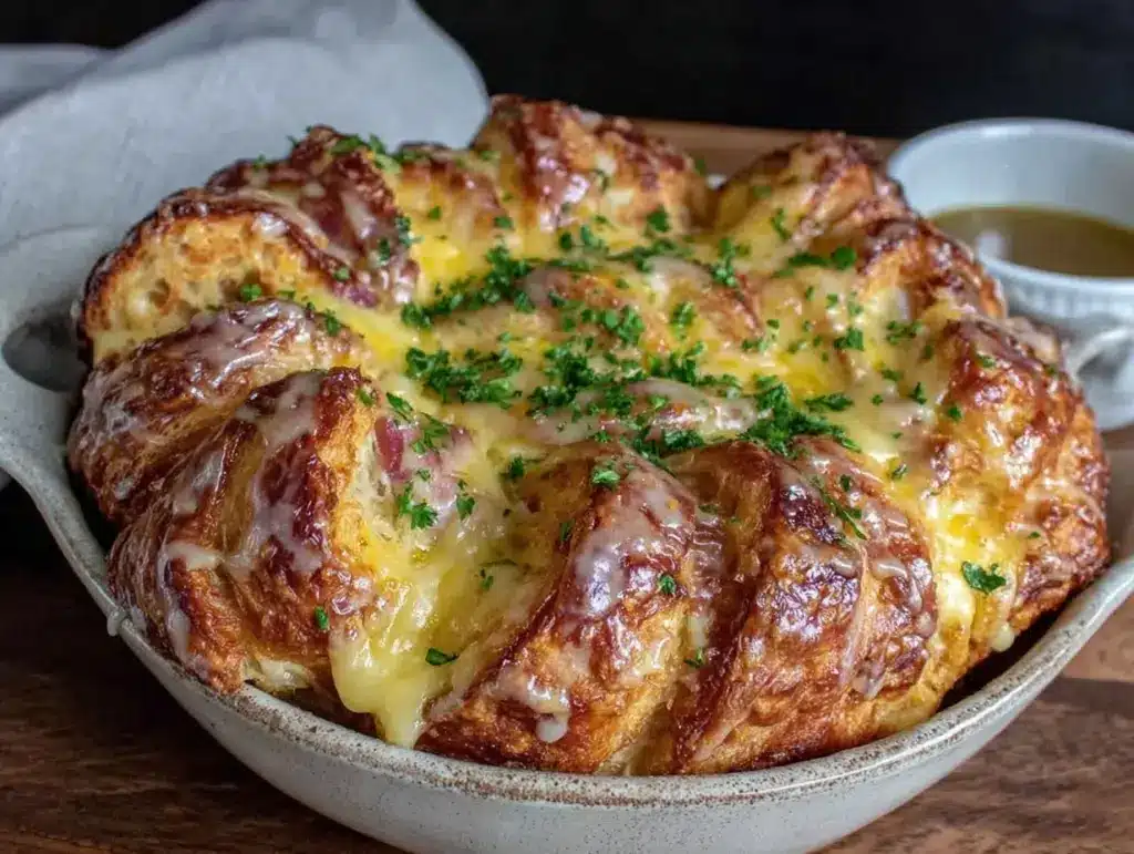 Ham and Cheese Croissant Bake - featured image