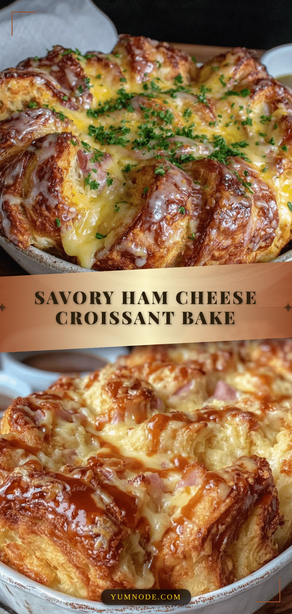 Ham and Cheese Croissant Bake recipe