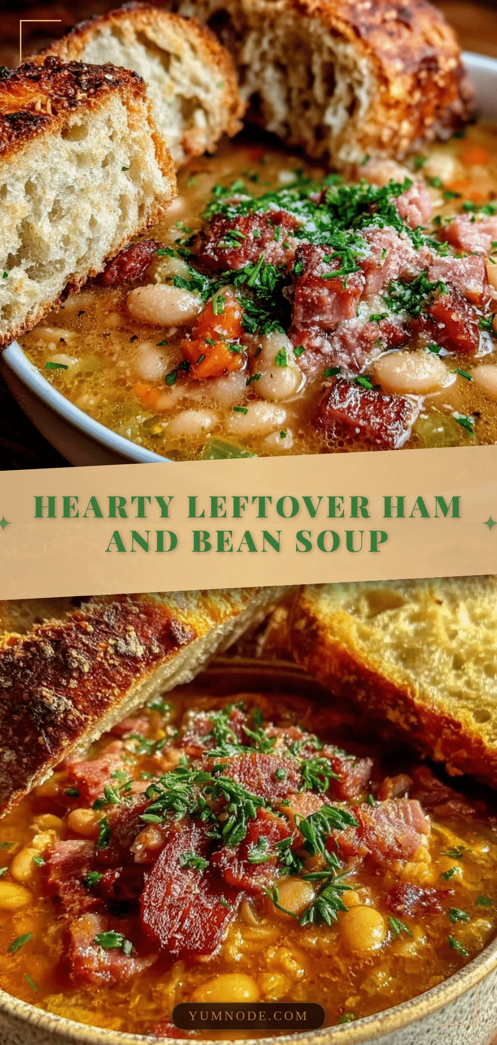 leftover ham and bean soup recipe